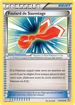 Carte Pokémon Peu commune Foulard de Sauvetage 115/124 de la série Dragons Éxaltés