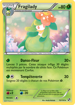 Carte Pokémon Fragilady 10/114 de la série Noir & Blanc en vente au meilleur prix