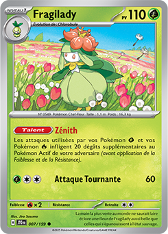 Carte Pokémon Communes Fragilady 7/159 de la série Aventures Ensemble