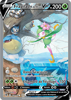 Carte Pokémon Full Art V Fragilady de Hisui V 163/189 de la série Astres Radieux