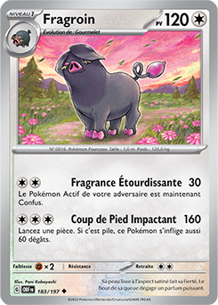 Carte Pokémon Fragroin 183/197 de la série Flammes Obsidiennes en vente au meilleur prix