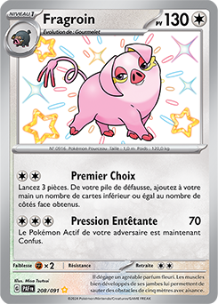 Carte Pokémon Fragroin 208/91 de la série Destinées de Paldea en vente au meilleur prix