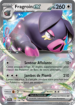 Carte Pokémon Fragroin ex 158/198 de la série Écarlate et Violet en vente au meilleur prix