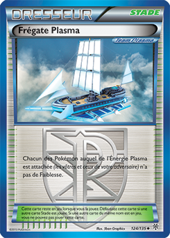 Carte Pokémon Peu commune Frégate Plasma 124/135 de la série Tempête Plasma