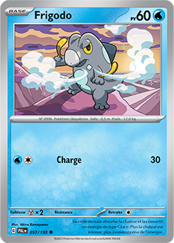 Carte Pokémon Communes Frigodo 057/193 de la série Évolutions à Paldea