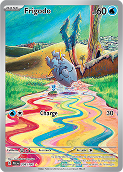 Carte Pokémon Illustration rare Frigodo 208/193 de la série Évolutions à Paldea
