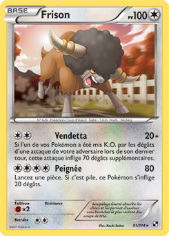 Carte Pokémon Frison 91/114 de la série Noir & Blanc en vente au meilleur prix