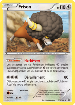 Carte Pokémon Frison 119/160 de la série Primo Choc en vente au meilleur prix