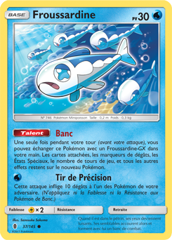 Carte Pokémon Commune Froussardine 37/145 de la série Gardiens Ascendants