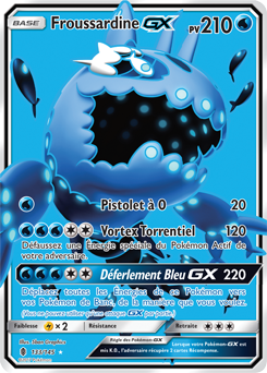 Carte Pokémon Pokémon Full Art Froussardine GX 133/145 de la série Gardiens Ascendants