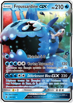 Carte Pokémon Froussardine GX 38/145 de la série Gardiens Ascendants en vente au meilleur prix