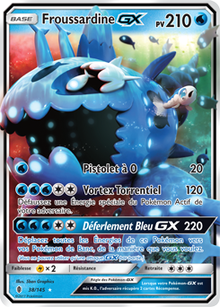 Carte Pokémon Pokémon GX Froussardine GX 38/145 de la série Gardiens Ascendants