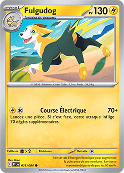 Carte Pokémon Communes Fulgudog 31/94 de la série Flammes Fantasmagoriques