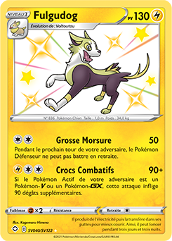 Carte Pokémon Fulgudog SV040/SV122 de la série Destinées Radieuses en vente au meilleur prix