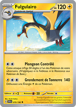 Carte Pokémon Fulgulairo 079/198 de la série Écarlate et Violet en vente au meilleur prix