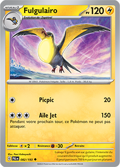 Carte Pokémon Fulgulairo 082/193 de la série Évolutions à Paldea en vente au meilleur prix