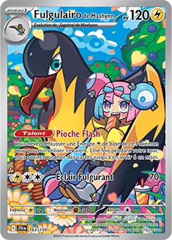 Carte Pokémon Illustration rare Fulgulairo de Mashynn 163/159 de la série Aventures Ensemble