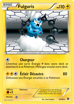 Carte Pokémon Fulguris 35/98 de la série Pouvoirs Émergents en vente au meilleur prix