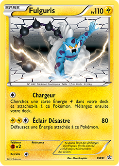 Carte Pokémon Fulguris BW41 de la série Promos Noir & Blanc en vente au meilleur prix