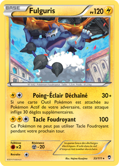 Carte Pokémon Fulguris 33/111 de la série Poings Furieux en vente au meilleur prix