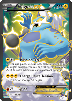 Carte Pokémon Fulguris EX 98/108 de la série Ciel Rugissant en vente au meilleur prix