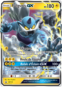 Carte Pokémon Promo Fulguris GX SM133 de la série Promos Soleil et Lune