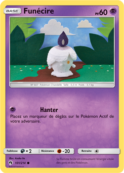 Carte Pokémon Funécire 101/214 de la série Tonnerre Perdu en vente au meilleur prix