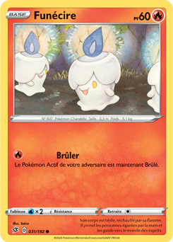 Carte Pokémon Funécire 31/192 de la série Clash des Rebelles en vente au meilleur prix