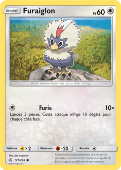 Carte Pokémon Furaiglon 177/236 de la série Éclipse Cosmique en vente au meilleur prix