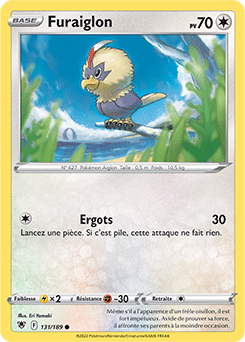Carte Pokémon Communes Furaiglon 131/189 de la série Astres Radieux