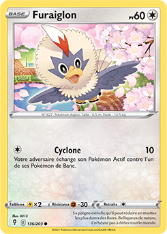 Carte Pokémon Furaiglon 136/203 de la série Évolution Céleste en vente au meilleur prix