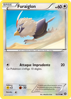 Carte Pokémon Furaiglon 92/114 de la série Offensive Vapeur en vente au meilleur prix