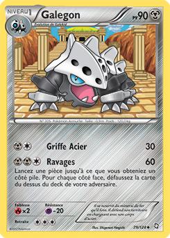 Carte Pokémon Peu commune Galegon 79/124 de la série Dragons Éxaltés
