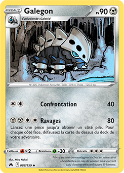 Carte Pokémon Peu commune Galegon 088/159 de la série Zénith Suprême