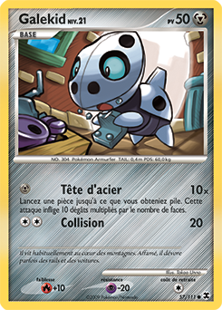 Carte Pokémon Commune Galekid 57/111 de la série Rivaux Émergents