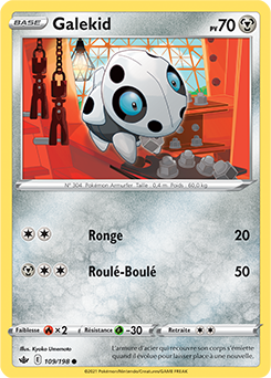 Carte Pokémon Galekid 109/198 de la série Règne de Glace en vente au meilleur prix