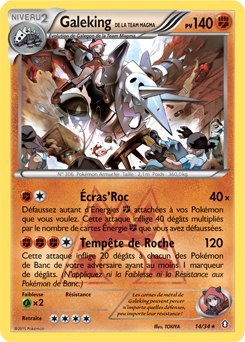 Carte Pokémon Galeking de la Team Magma 14/34 de la série Double Danger en vente au meilleur prix