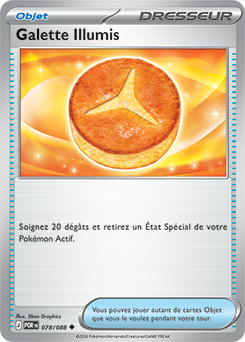 Carte Pokémon Peu commune Galette Illumis 78/88 de la série Équilibre Parfait