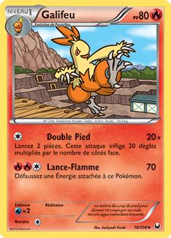 Carte Pokémon Peu commune Galifeu 16/108 de la série Explorateurs Obscurs