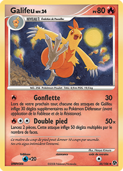 Carte Pokémon Peu commune Galifeu 35/106 de la série Duels au Sommet