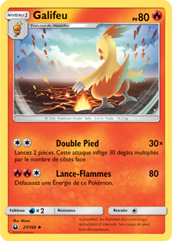 Carte Pokémon Galifeu 27/168 de la série Tempête Céleste en vente au meilleur prix