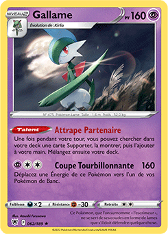 Carte Pokémon Gallame 062/189 de la série Astres Radieux en vente au meilleur prix