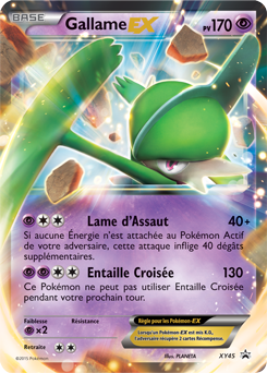 Carte Pokémon Promo Gallame EX XY45 de la série Promos XY