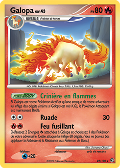 Carte Pokémon Galopa 22/100 de la série Tempête en vente au meilleur prix