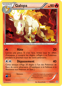 Carte Pokémon Galopa 15/83 de la série Générations en vente au meilleur prix