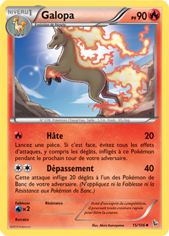 Carte Pokémon Galopa 15/106 de la série Étincelle en vente au meilleur prix