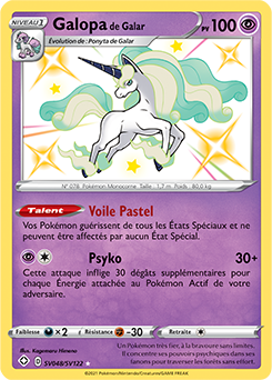 Carte Pokémon Galopa de Galar SV048/SV122 de la série Destinées Radieuses en vente au meilleur prix