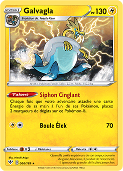 Carte Pokémon Galvagla 66/189 de la série Ténèbres Embrasées en vente au meilleur prix