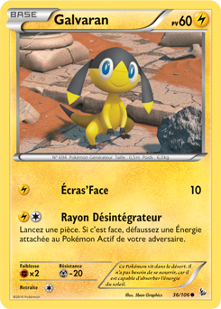 Carte Pokémon Galvaran 36/106 de la série Étincelle en vente au meilleur prix