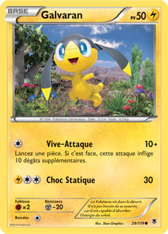 Carte Pokémon Galvaran 29/119 de la série Vigueur Spectrale en vente au meilleur prix